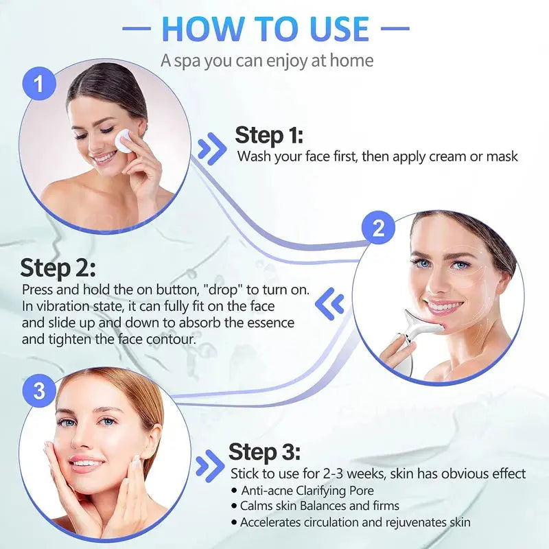 Facial and Neck Lifting Massager for Skin Tightening and Care