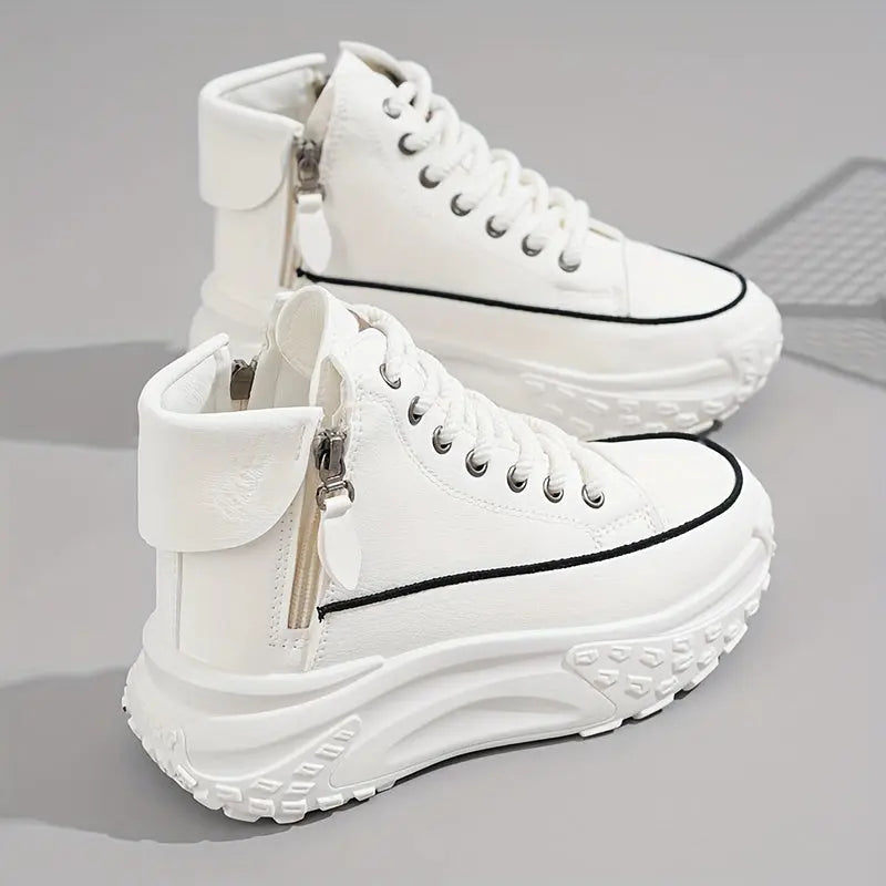Stylish, Women's Fashion High-Top Sneakers, Casual Non-Slip Wear-Resistant Comfortable Shoes NNOS