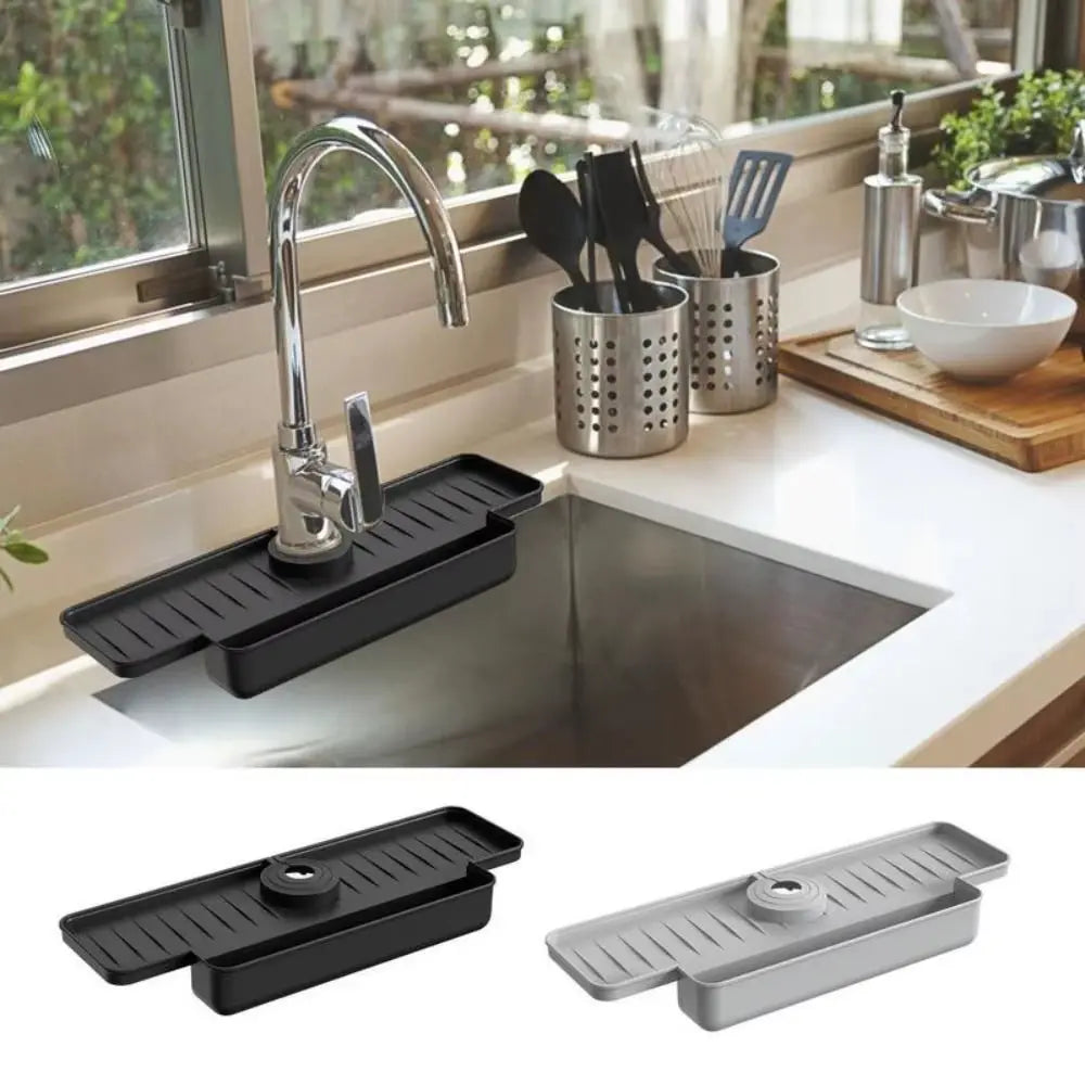Ultimate Silicone Faucet Mat & Sink Splash Guard - Keep Your Kitchen Dry and Organized!