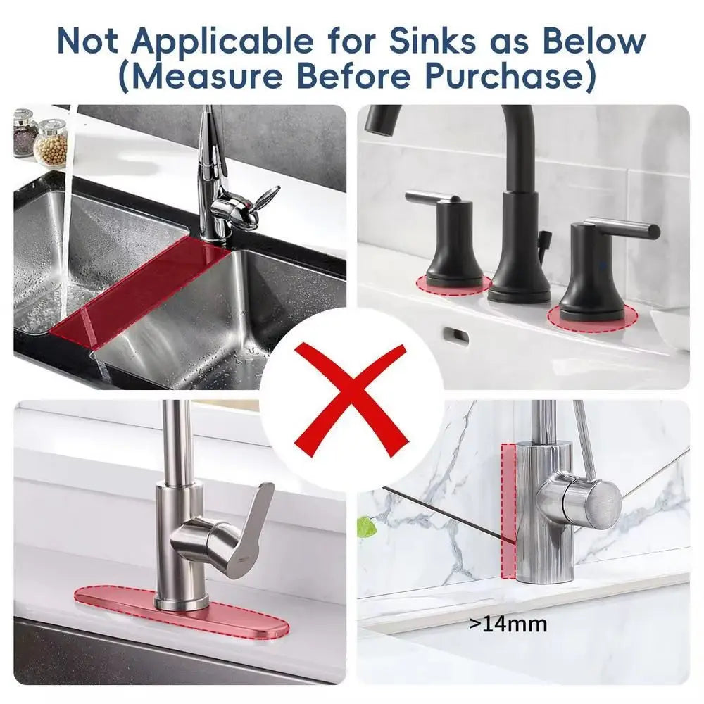 Ultimate Silicone Faucet Mat & Sink Splash Guard - Keep Your Kitchen Dry and Organized!