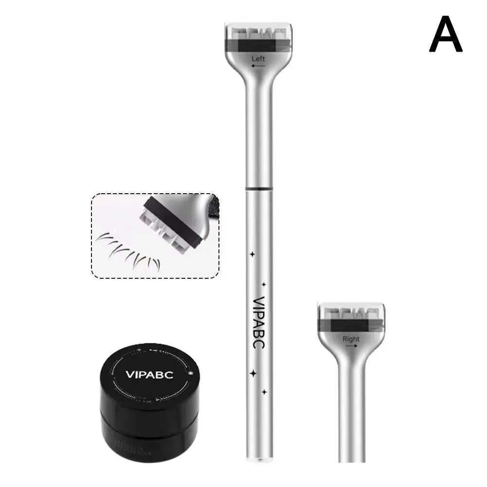 Dezone Waterproof Lower Eyelashes Stamp Pen - 3-in-1 Natural-Looking Korean Makeup in Black/Brown product image
