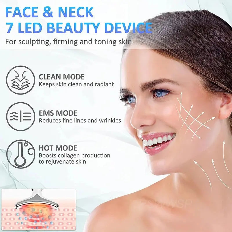 Facial and Neck Lifting Massager for Skin Tightening and Care