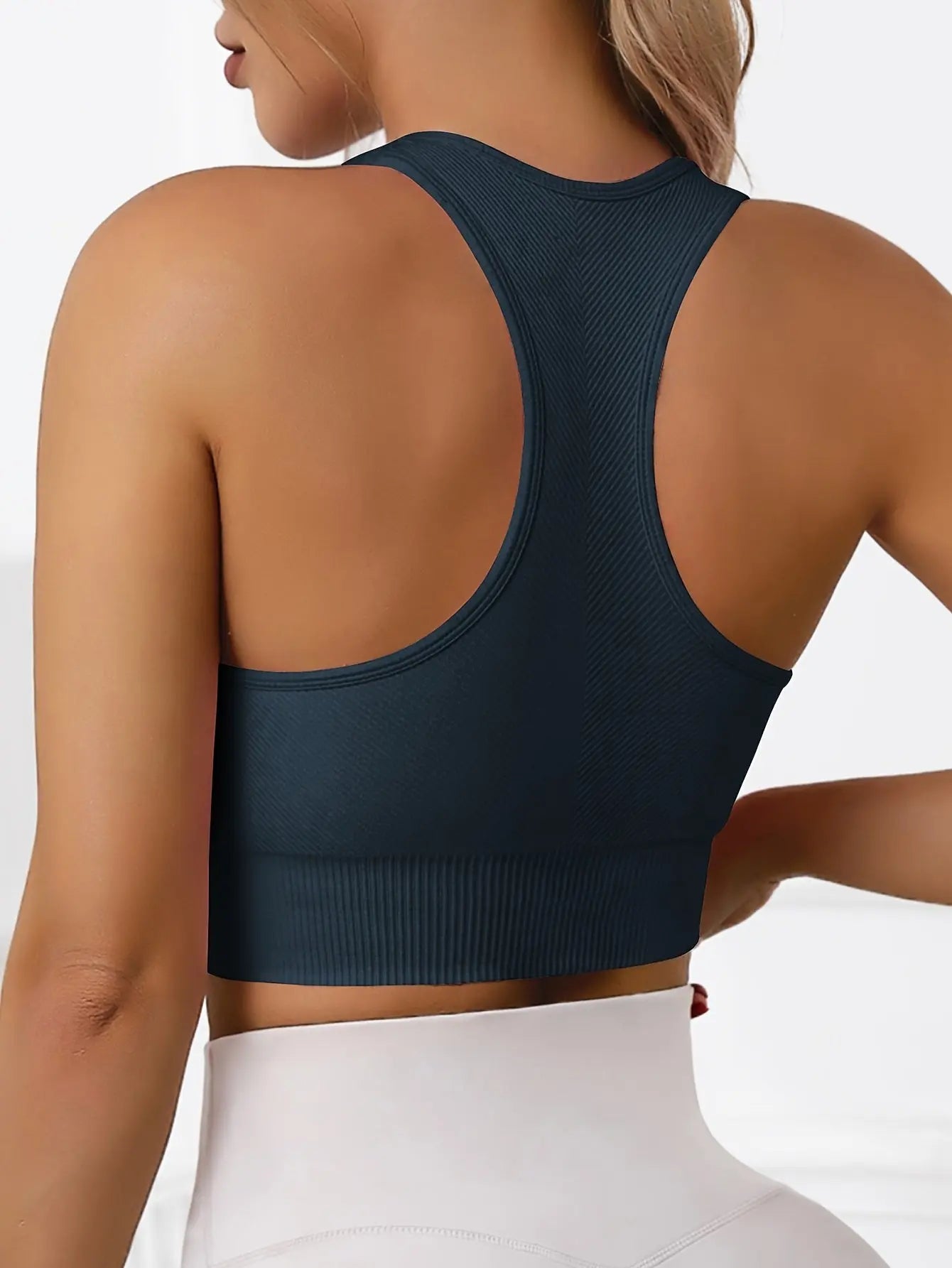 Women’s 3-Pack Crop Tank Tops – Sleeveless U-Neck Stretchy Casual Sportswear NNOS