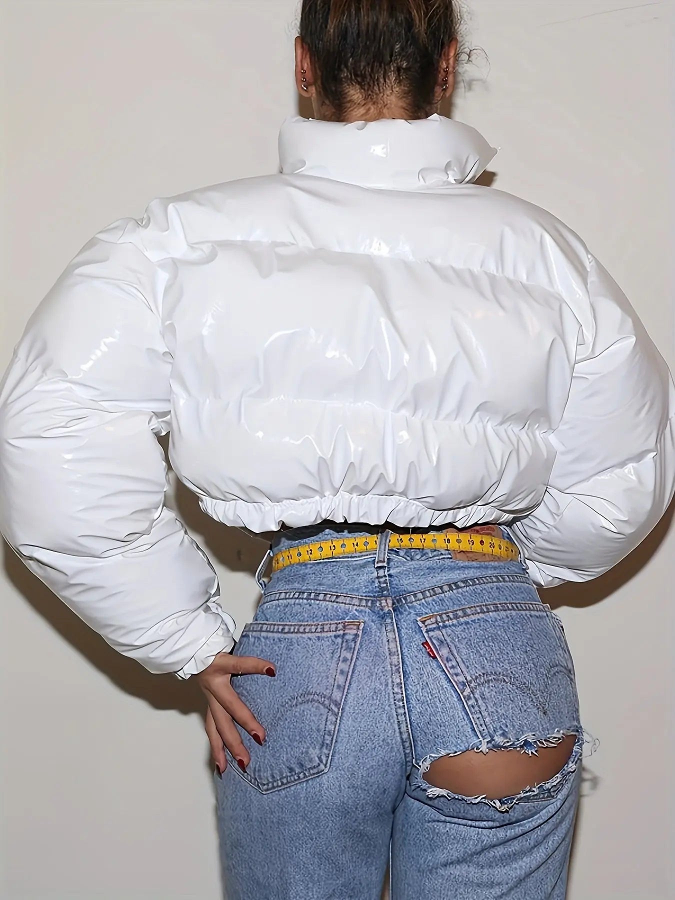 COUTUDI Y2K Bright Puffer Jacket – Women’s Short Coat Korean Streetwear Style NNOS