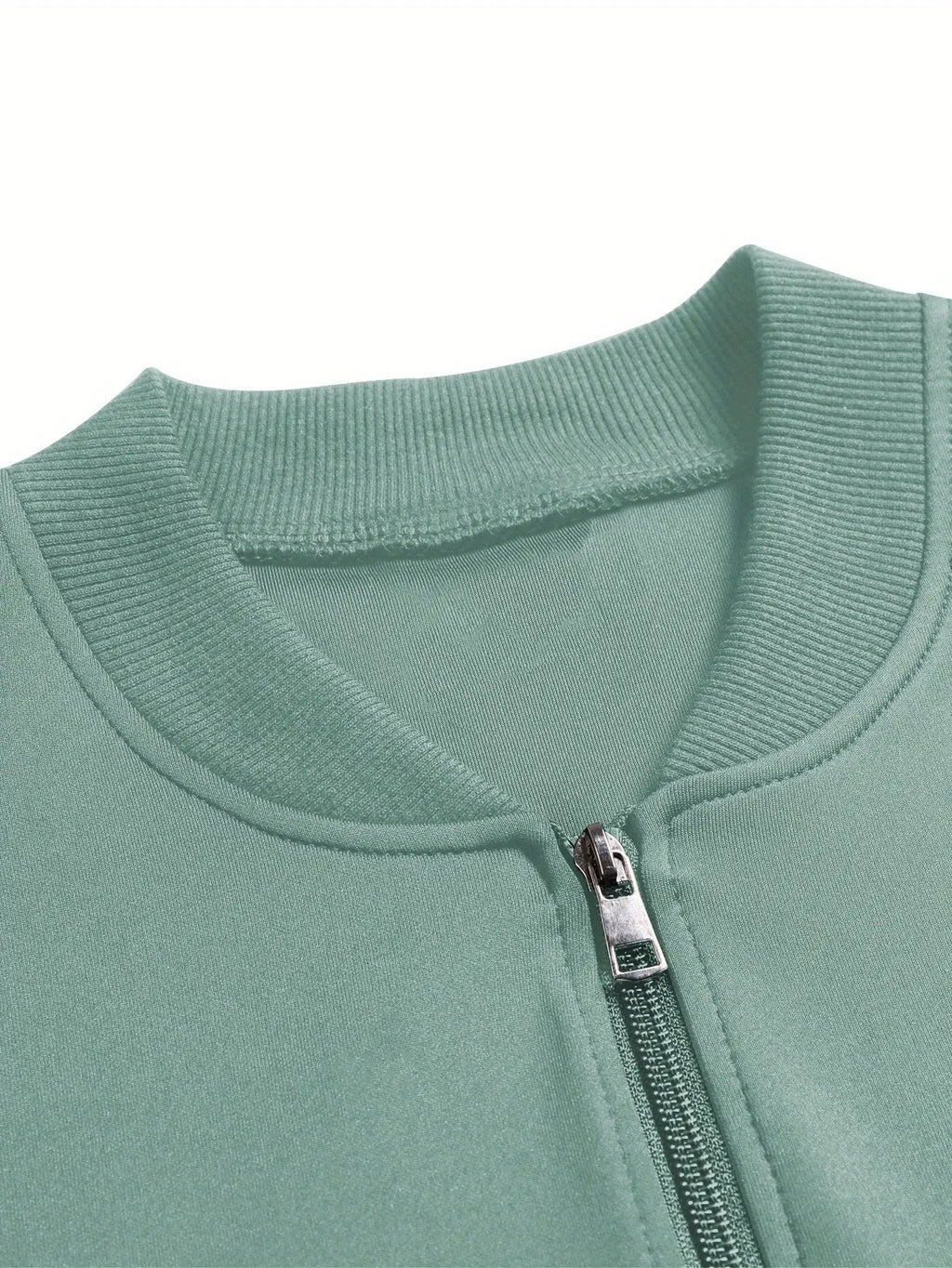 Women’s Crown Print Baseball Jacket – Lightweight Zip-Up Casual Streetwear NNOS