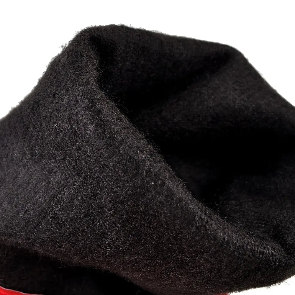 Women’s Over-the-Knee Boots – Chunky Block Heel, Zipper, Flannel Lined NNOS