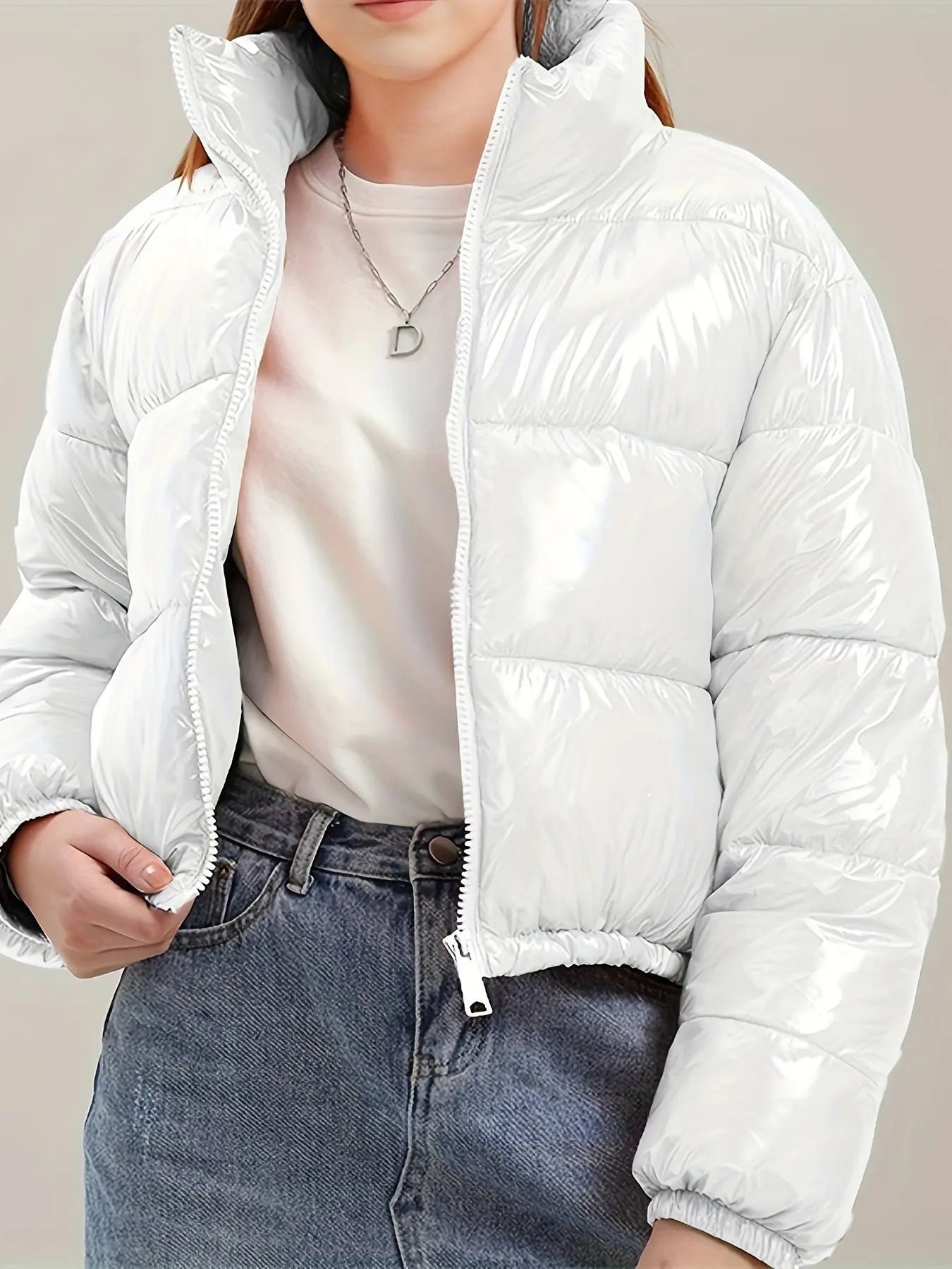 COUTUDI Y2K Bright Puffer Jacket – Women’s Short Coat Korean Streetwear Style NNOS