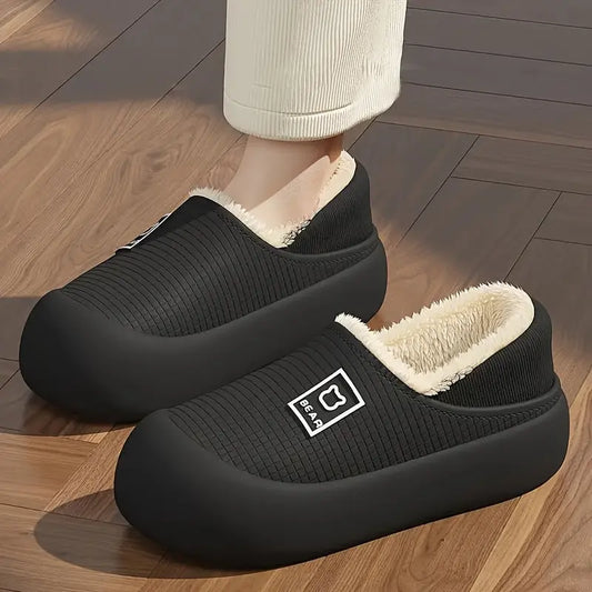 Women’s Slip-On House Slippers – Cozy Indoor/Outdoor Shoes with Non-Slip Sole NNOS