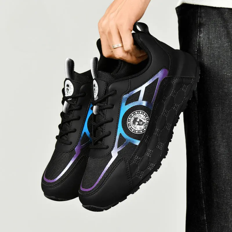 Fashion Sneakers – Breathable Running Shoes with Reflective Accents & Comfort NNOS