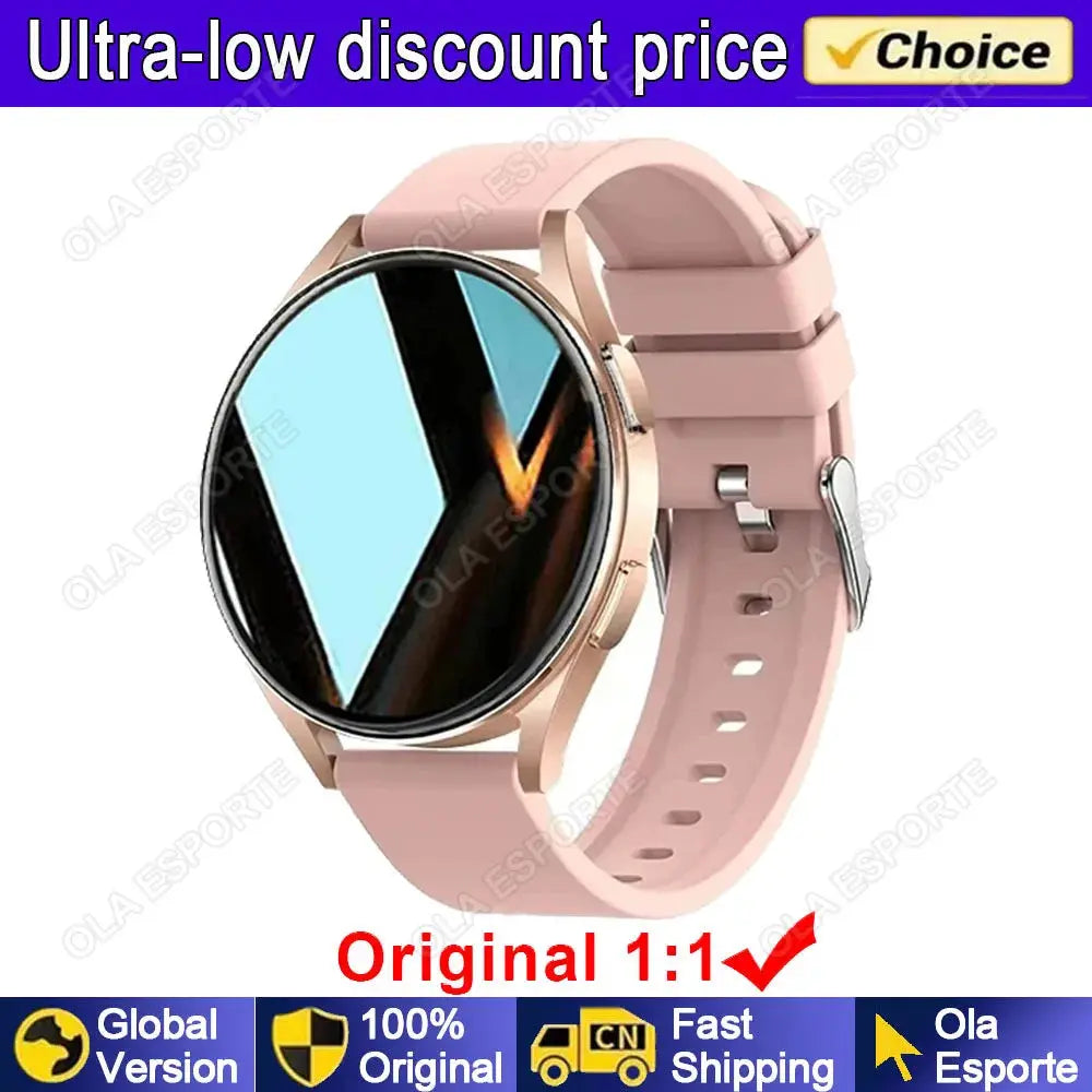 Smart Watch 6 Pro - Bluetooth Calling, Heart Rate Monitor & Custom Dials for Men & Women
