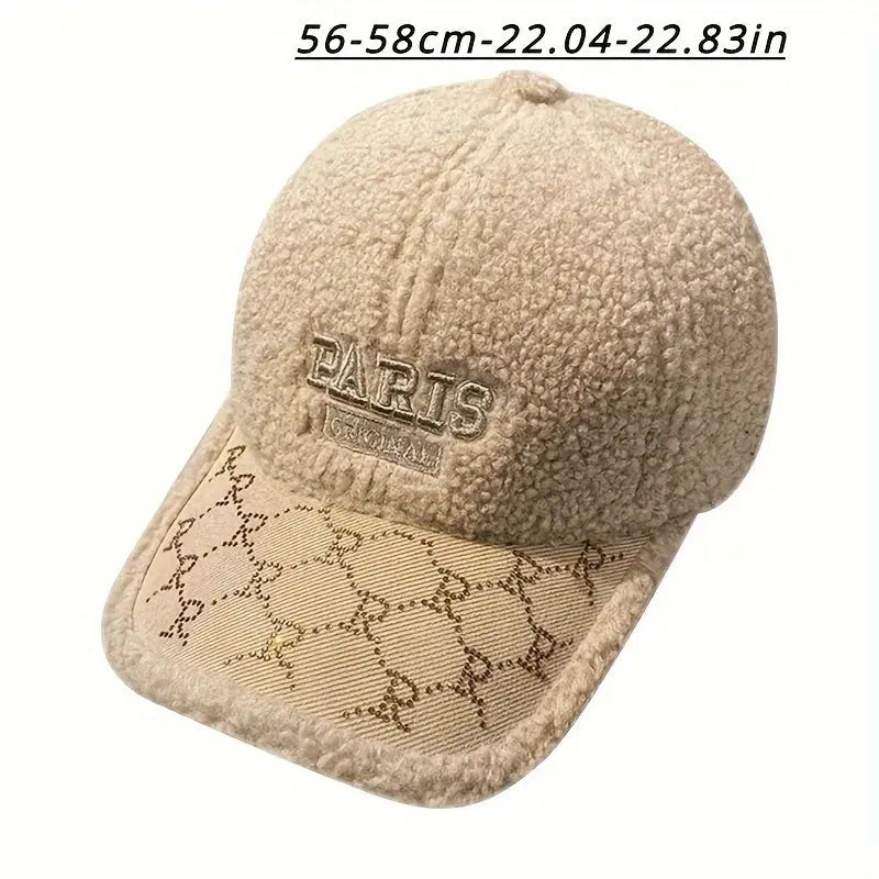 Embroidered Fleece Baseball Cap – Rhinestone Detail, Adjustable & Lightweight NNOS