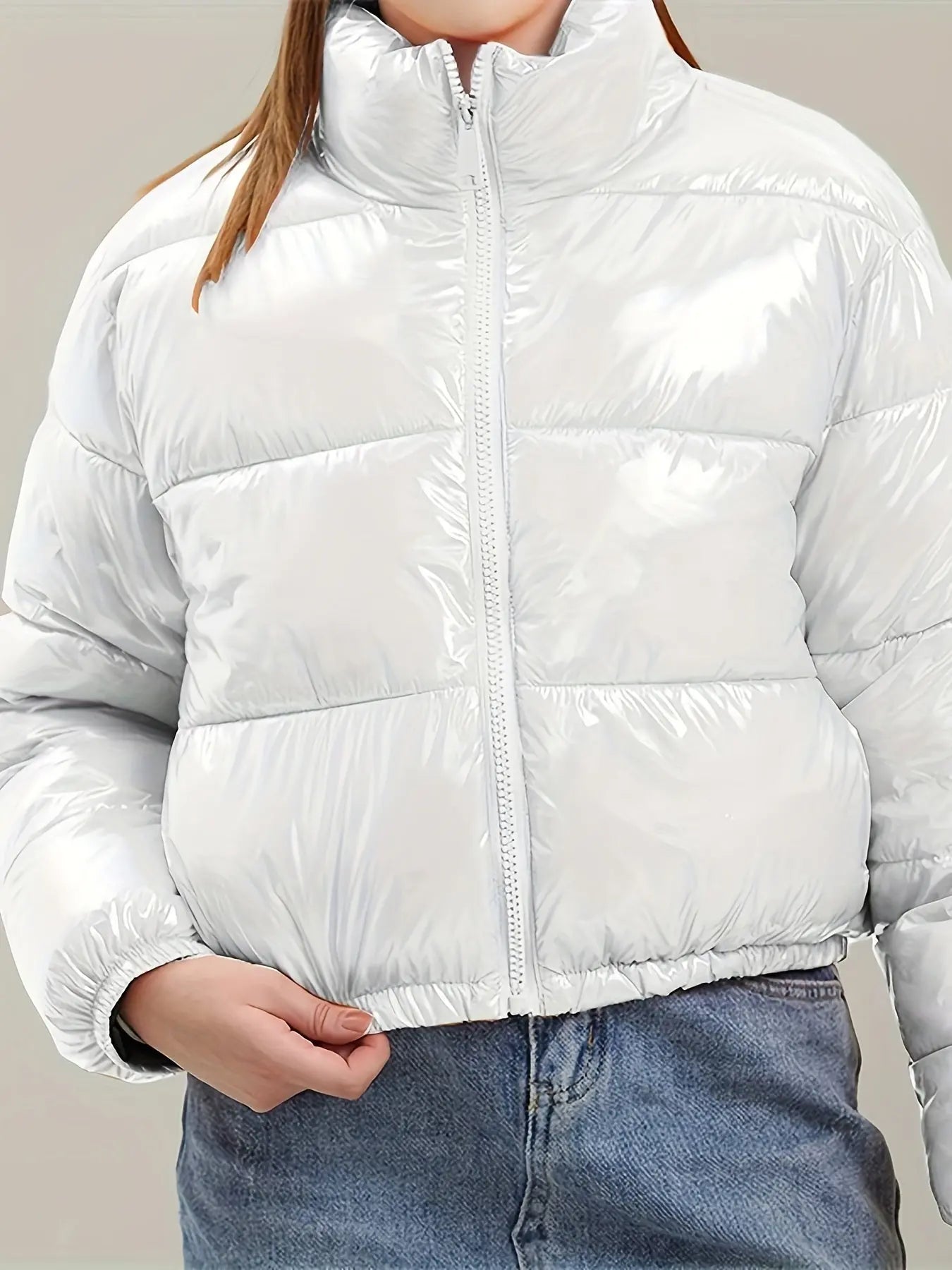 COUTUDI Y2K Bright Puffer Jacket – Women’s Short Coat Korean Streetwear Style NNOS