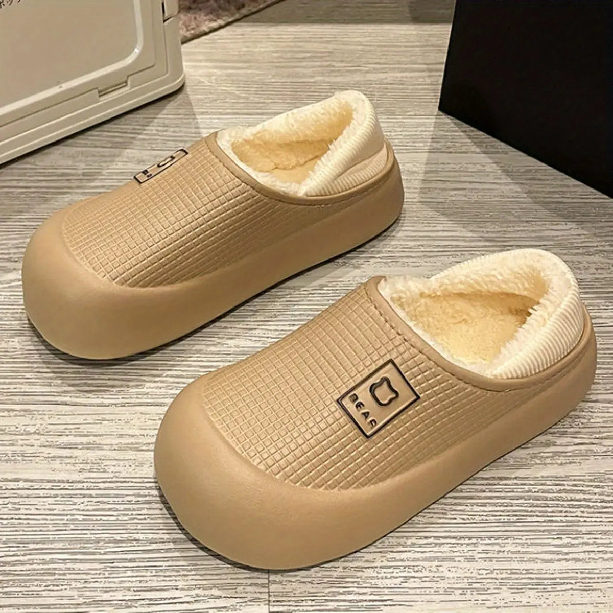 Women’s Slip-On House Slippers – Cozy Indoor/Outdoor Shoes with Non-Slip Sole NNOS