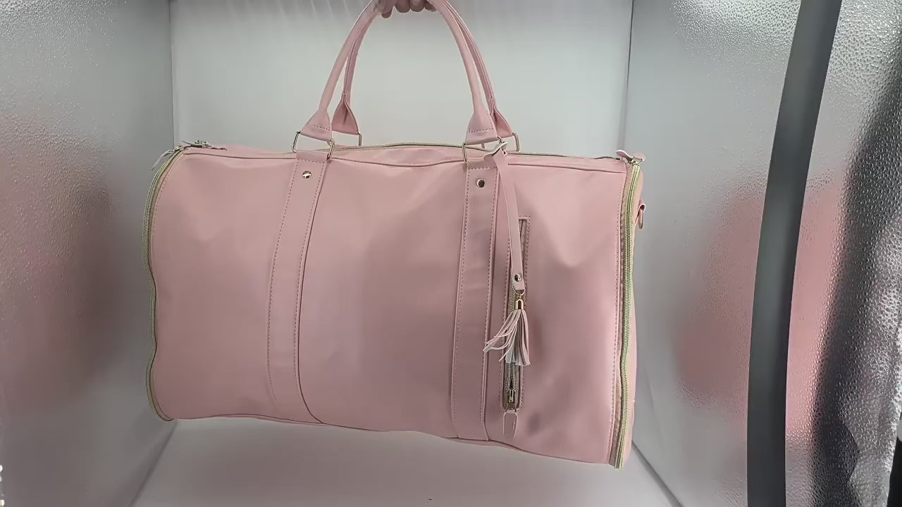 Luggage Handbag – Stylish PU Leather Travel Duffel for Women