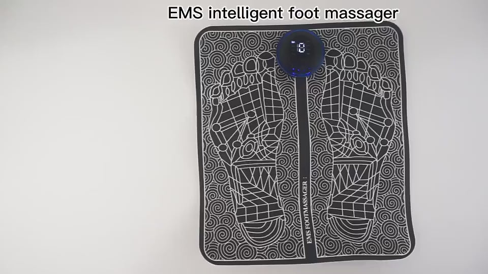 USB Rechargeable Foot Massage Mat – 8 Modes, 19 Levels, Boosts Circulation